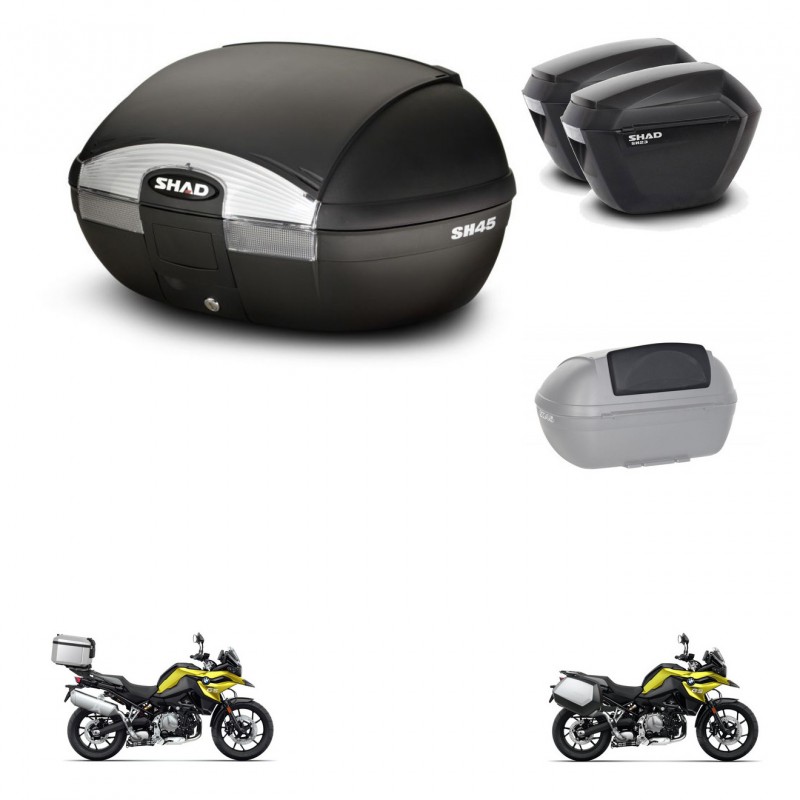 SHAD SH23 suitcases + mounting bracket SH45 trunk accessories KIT-461256