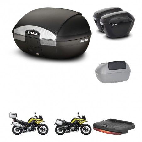 SHAD Maletas sh23 + soporte montaje baul SH45 accesorios KIT-461262