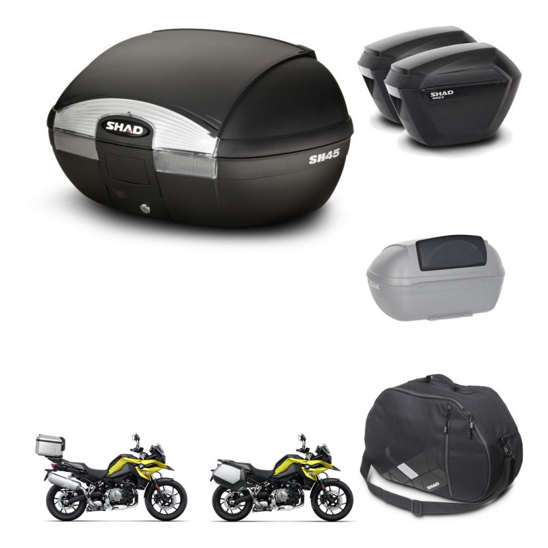 SHAD SH23 suitcases + mounting bracket SH45 trunk accessories KIT-461268