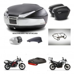 SHAD Suitcases sh23 + mounting bracket trunk SH48 backrest cover accessories KIT-461686