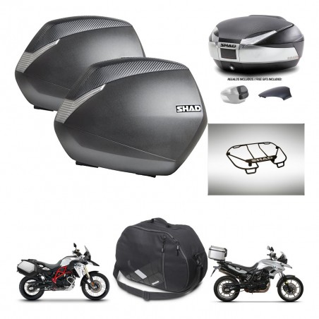 SHAD Baul SH48 tapa respaldo + soporte montaje maletas SH36 accesorios KIT-461690