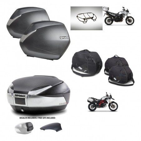 SHAD Baul SH48 tapa respaldo + soporte montaje maletas SH36 accesorios KIT-461691