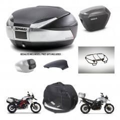 SHAD Maletas sh23 alu + soporte montaje baul SH48 tapa respaldo accesorios KIT-461695