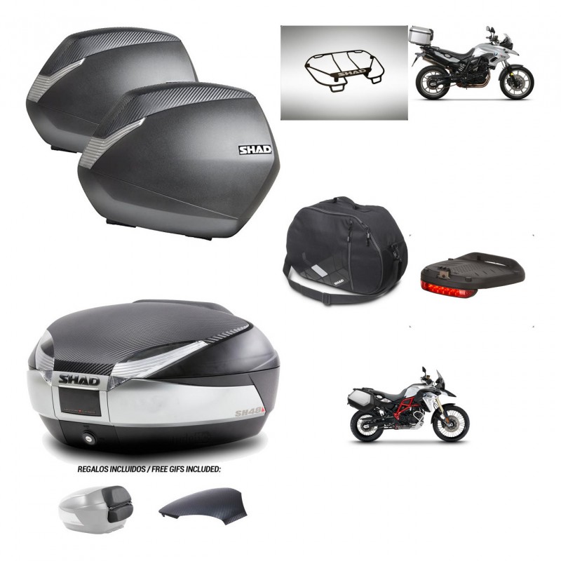 SHAD Baul SH48 tapa respaldo + soporte montaje maletas SH36 accesorios KIT-461696