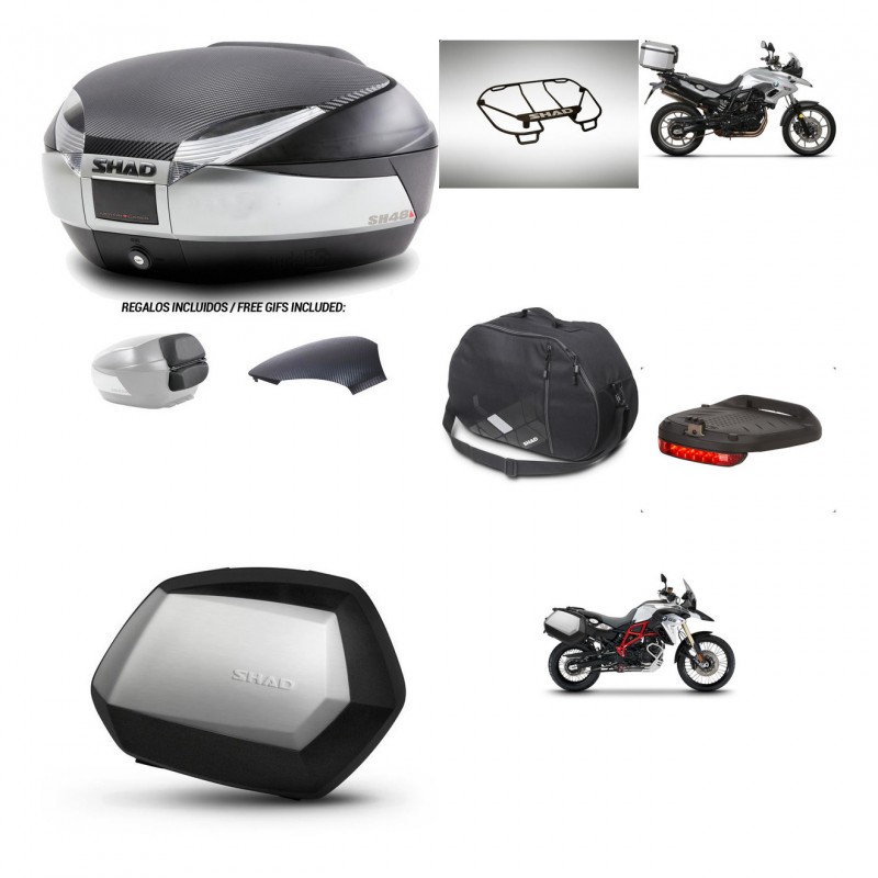 SHAD SH35 PREMIUM suitcases + mounting bracket SH48 trunk backrest cover accessories KIT-461699