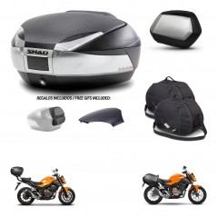 SHAD SH35 PREMIUM suitcases + mounting bracket SH48 trunk backrest cover accessories KIT-461711