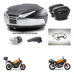 SHAD Suitcases sh23 + mounting bracket trunk SH48 backrest cover accessories KIT-461715