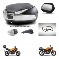 SHAD SH35 PREMIUM suitcases + mounting bracket SH48 trunk backrest cover accessories KIT-461716