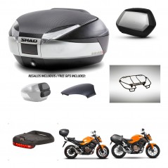 SHAD SH35 PREMIUM suitcases + mounting bracket SH48 trunk backrest cover accessories KIT-461722