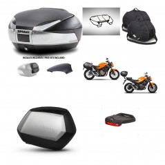SHAD Maletas SH35 PREMIUM + soporte montaje baul SH48 tapa respaldo accesorios KIT-461723