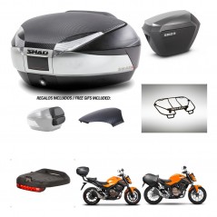 SHAD Maletas sh23 alu + soporte montaje baul SH48 tapa respaldo accesorios KIT-461724