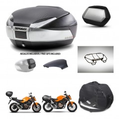 SHAD SH35 PREMIUM suitcases + mounting bracket SH48 trunk backrest cover accessories KIT-461728