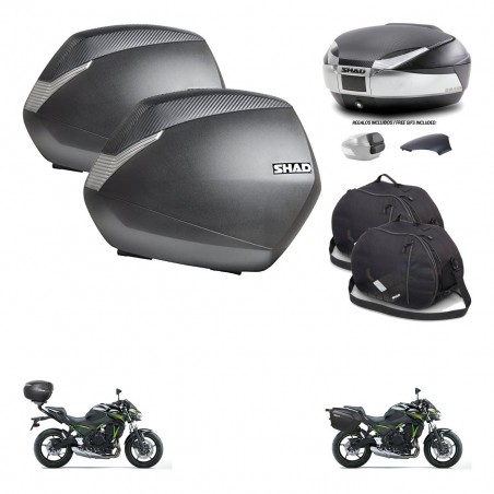 SHAD Baul SH48 tapa respaldo + soporte montaje maletas SH36 accesorios KIT-461743