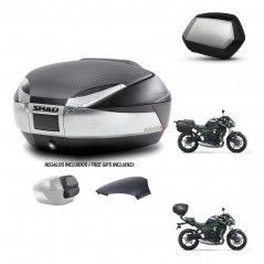 SHAD SH35 PREMIUM suitcases + mounting bracket SH48 trunk backrest cover KIT-461745