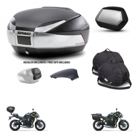 SHAD SH35 PREMIUM suitcases + mounting bracket SH48 trunk backrest cover accessories KIT-461746
