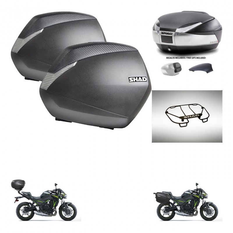 SHAD Baul SH48 tapa respaldo + soporte montaje maletas SH36 accesorios KIT-461754