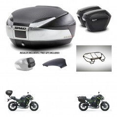 SHAD Suitcases sh23 + mounting bracket trunk SH48 backrest cover accessories KIT-461756