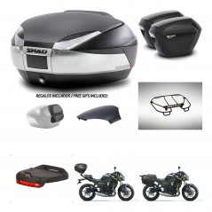 SHAD Maletas sh23 + soporte montaje baul SH48 tapa respaldo accesorios KIT-461762