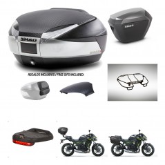 SHAD Maletas sh23 alu + soporte montaje baul SH48 tapa respaldo accesorios KIT-461765