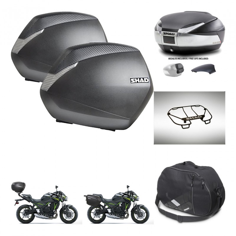 SHAD Baul SH48 tapa respaldo + soporte montaje maletas SH36 accesorios KIT-461766