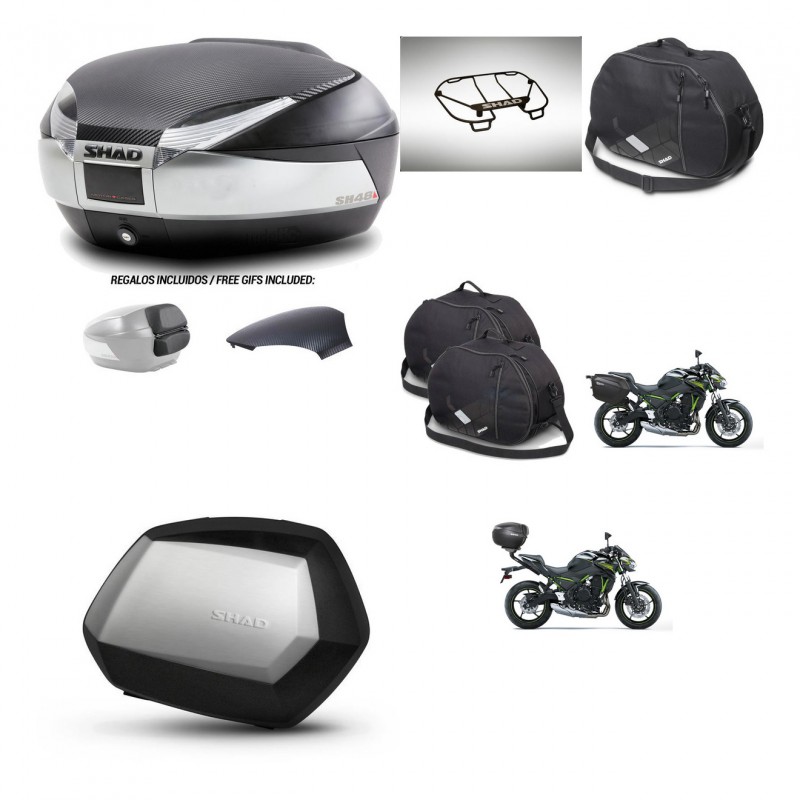 SHAD SH35 PREMIUM suitcases + mounting bracket SH48 trunk backrest cover accessories KIT-461770