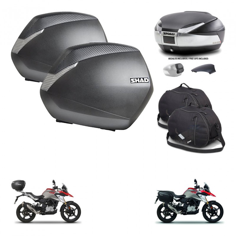 SHAD Baul SH48 tapa respaldo + soporte montaje maletas SH36 accesorios KIT-461779