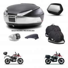 SHAD SH35 PREMIUM suitcases + mounting bracket SH48 trunk backrest cover accessories KIT-461782