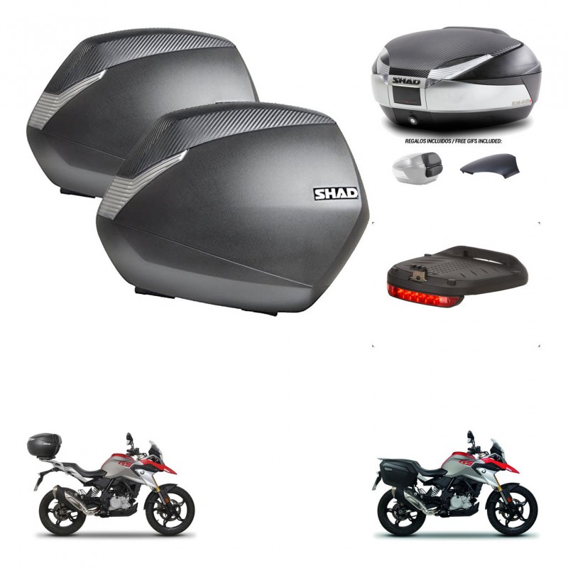 SHAD Baul SH48 tapa respaldo + soporte montaje maletas SH36 accesorios KIT-461784