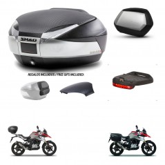 SHAD SH35 PREMIUM suitcases + mounting bracket SH48 trunk backrest cover accessories KIT-461787