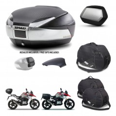 SHAD SH35 PREMIUM suitcases + mounting bracket SH48 trunk backrest cover accessories KIT-461794