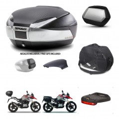 SHAD SH35 PREMIUM suitcases + mounting bracket SH48 trunk backrest cover accessories KIT-461799