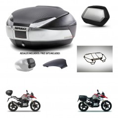 SHAD SH35 PREMIUM suitcases + mounting bracket SH48 trunk backrest cover accessories KIT-461805
