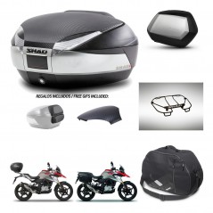 SHAD SH35 PREMIUM suitcases + mounting bracket SH48 trunk backrest cover accessories KIT-461817