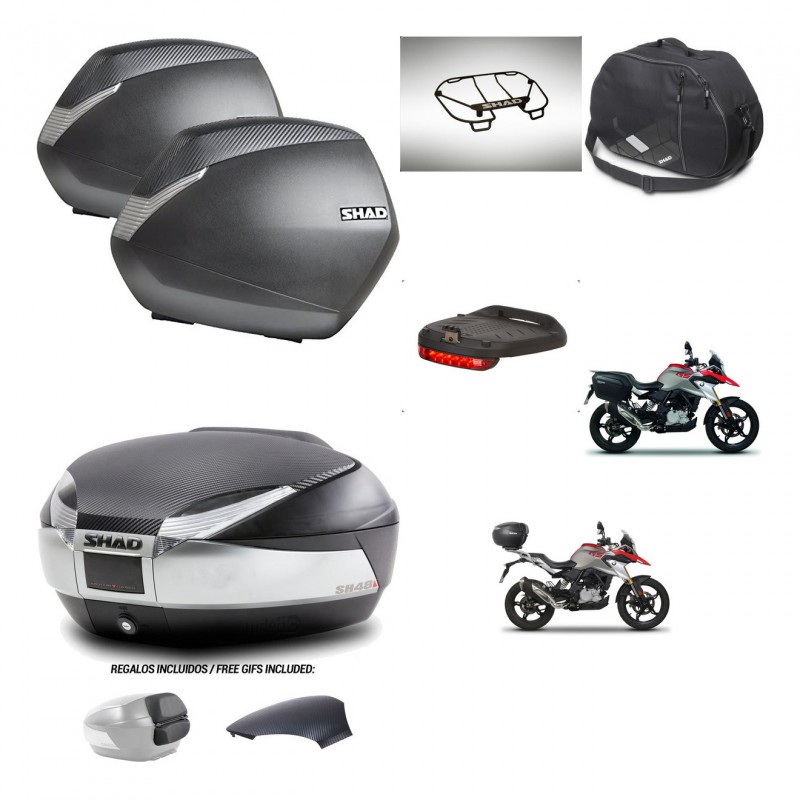 SHAD Baul SH48 tapa respaldo + soporte montaje maletas SH36 accesorios KIT-461820