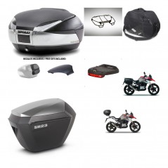 SHAD SH23 alu suitcases + mounting bracket SH48 trunk backrest cover accessories KIT-461825