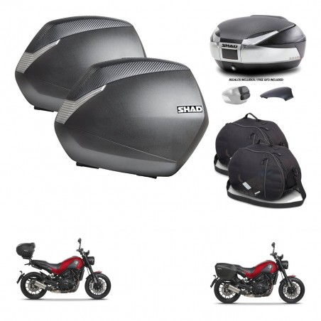 SHAD Baul SH48 tapa respaldo + soporte montaje maletas SH36 accesorios KIT-461827
