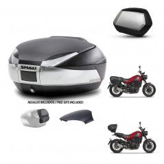 SHAD SH35 PREMIUM suitcases + mounting bracket SH48 trunk backrest cover KIT-461829