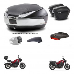 SHAD Maletas sh23 + soporte montaje baul SH48 tapa respaldo accesorios KIT-461834