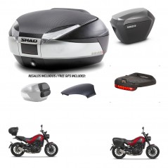 SHAD SH23 alu suitcases + mounting bracket SH48 trunk backrest cover accessories KIT-461837