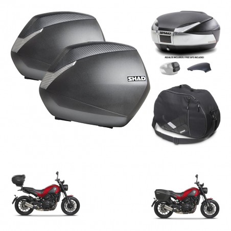 SHAD Baul SH48 tapa respaldo + soporte montaje maletas SH36 accesorios KIT-461838