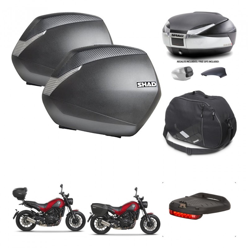 SHAD Baul SH48 tapa respaldo + soporte montaje maletas SH36 accesorios KIT-461844