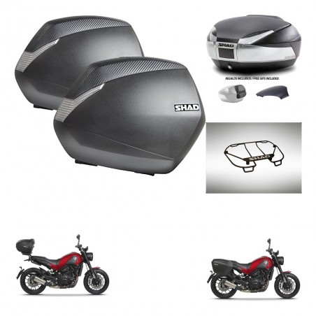 SHAD Trunk SH48 backrest cover + mounting bracket SH36 suitcases accessories KIT-461850