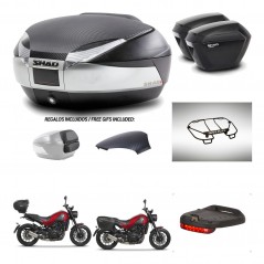 SHAD Maletas sh23 + soporte montaje baul SH48 tapa respaldo accesorios KIT-461858