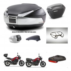 SHAD Maletas sh23 alu + soporte montaje baul SH48 tapa respaldo accesorios KIT-461861