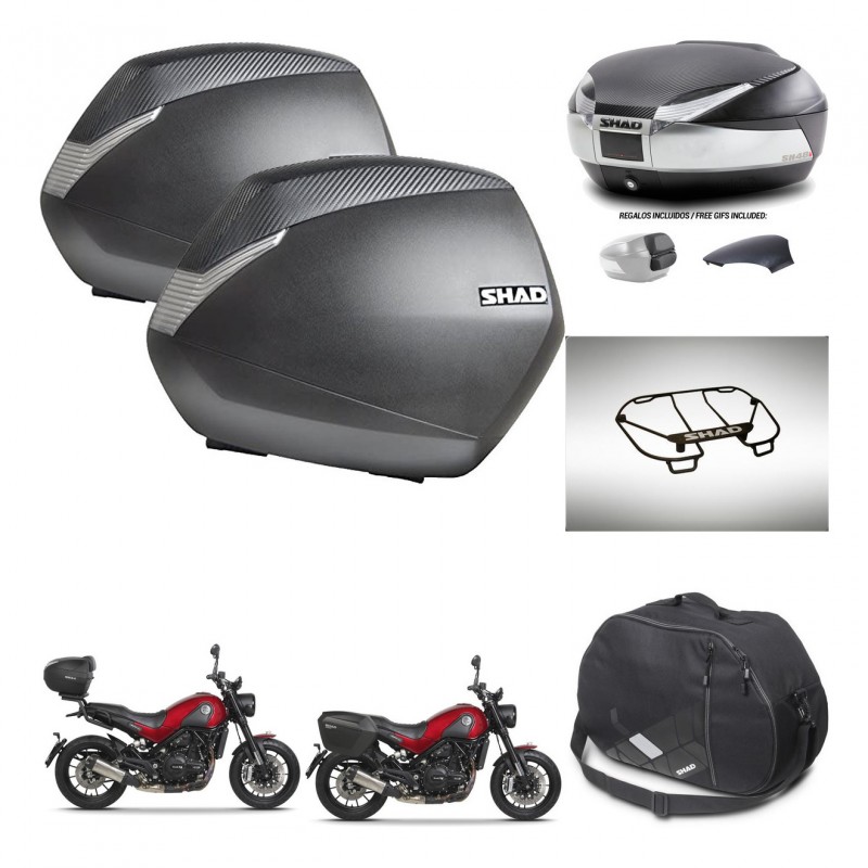SHAD Baul SH48 tapa respaldo + soporte montaje maletas SH36 accesorios KIT-461862