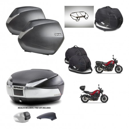 SHAD Baul SH48 tapa respaldo + soporte montaje maletas SH36 accesorios KIT-461863