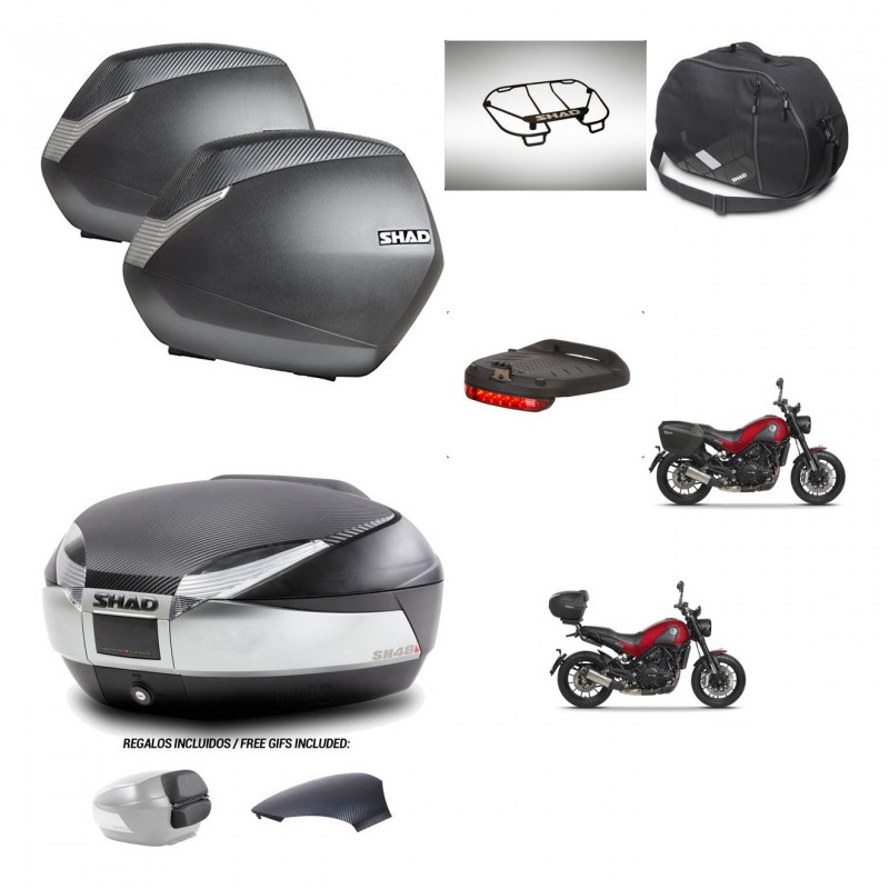 SHAD Baul SH48 tapa respaldo + soporte montaje maletas SH36 accesorios KIT-461868
