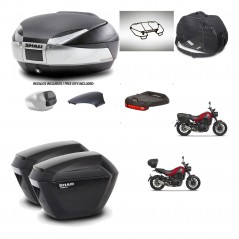SHAD Suitcases sh23 + mounting bracket trunk SH48 backrest cover accessories KIT-461870