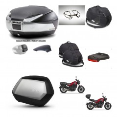 SHAD Maletas SH35 PREMIUM + soporte montaje baul SH48 tapa respaldo accesorios KIT-461872