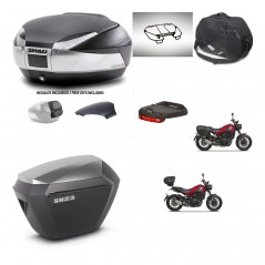 SHAD SH23 alu suitcases + mounting bracket SH48 trunk backrest cover accessories KIT-461873